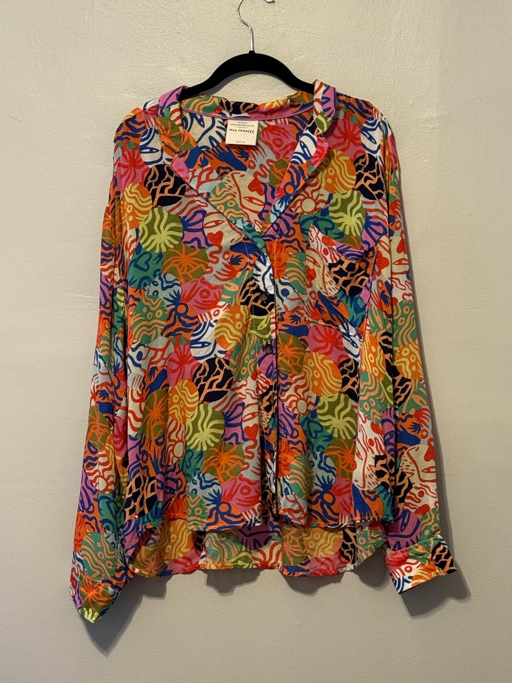 Anthropologie Meg Fransee Charmer button down size Large - Picture 2 of 4